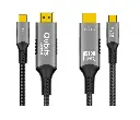 USB-C to 4K HDMI Cable HDMI2.0 4K@60hz Compatible with 4K@60Hz, 2K@144Hz 