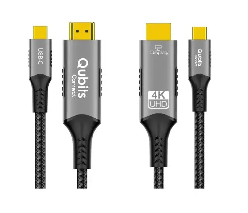 USB C 3.1 to HDMI Cable 2 Meter (4K@60Hz) – USB Type-C to HDMI Male Connector Cord – Thunderbolt 3/4 Compatible – Ultra HD Video Cable for Laptop / MacBook Pro/Air, iPad Pro, iPhone 16/15 Series, Samsung S24/S23